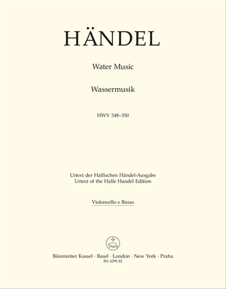 Handel: Water Music HWV 348-350 Violoncello, Double bass Part