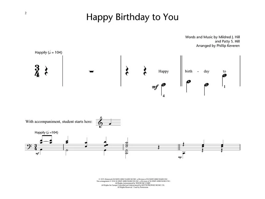 Happy Birthday to You Showcase Solos - Early Elementary - Image 2