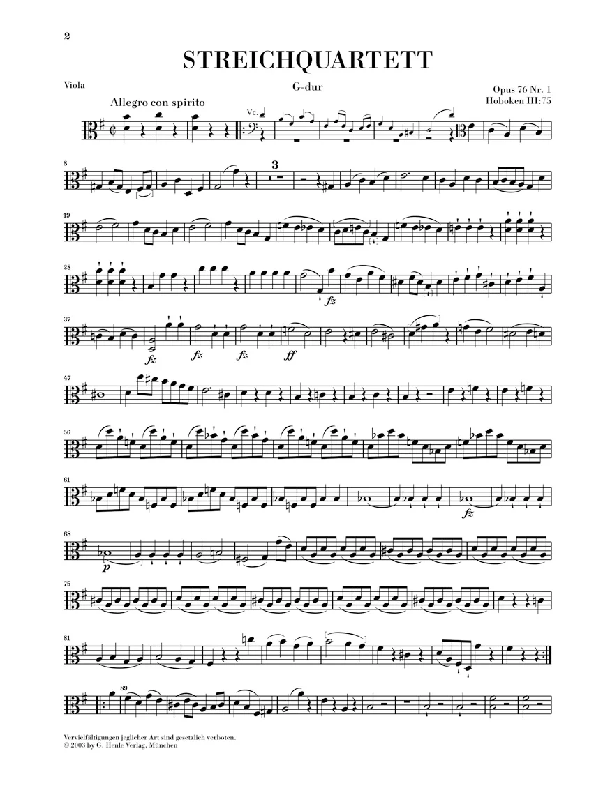 Haydn: String Quartets Book X, Op. 76 - Image 4