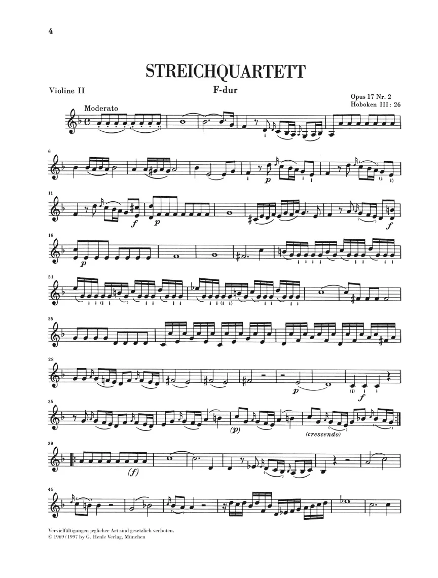 Haydn: String Quartets Book III, Op. 17 - Image 3