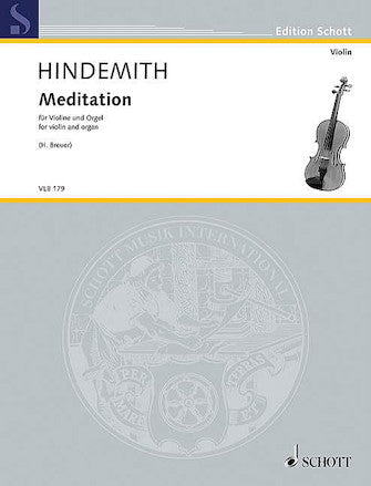 Meditation from Nobilissima Visione arr. for Violin and Organ