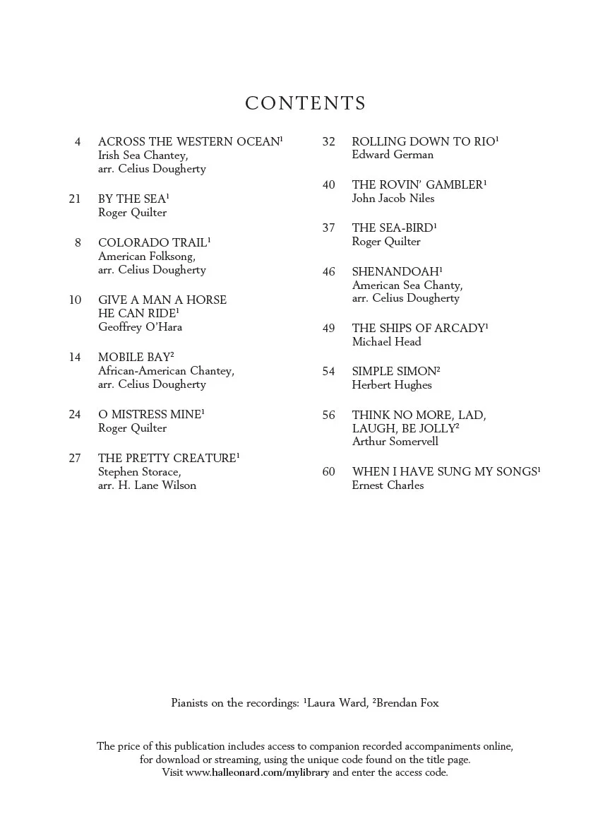 Introduction to Art Song for Tenor - with Recorded Piano Accompaniments - Image 3