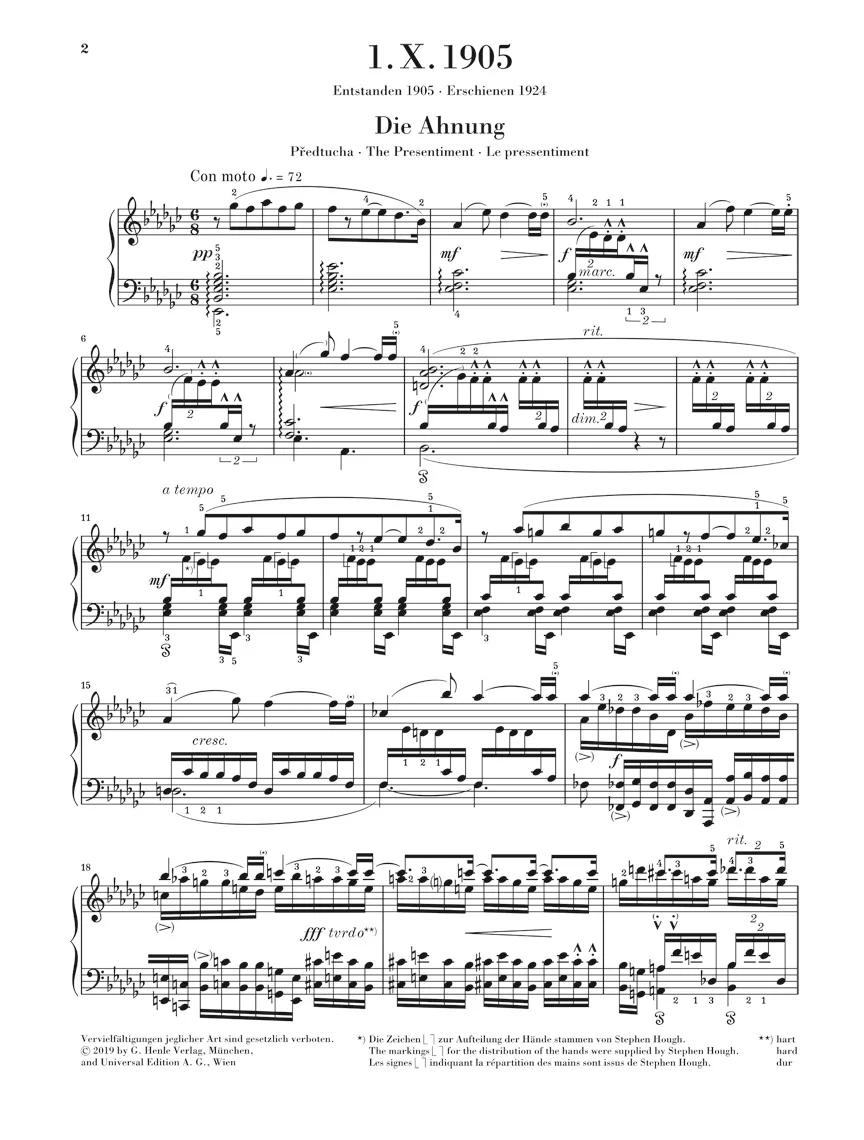 Janáček: 1. X. 1905 (Piano Sonata) - Image 2