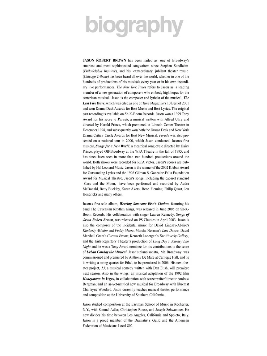Brown, Jason Robert - Collection - Image 4