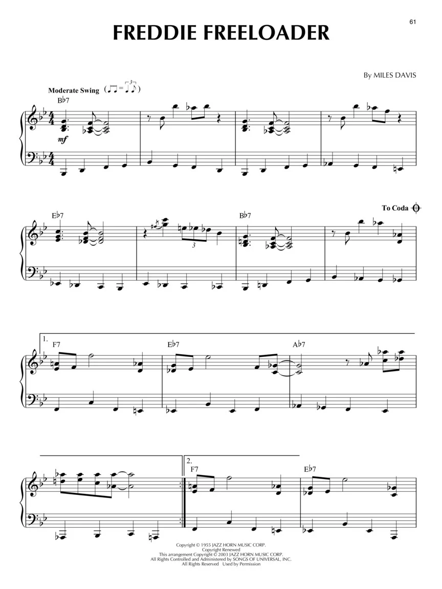 Jazz Blues - Jazz Piano Solos, Vol. 2 - Image 5