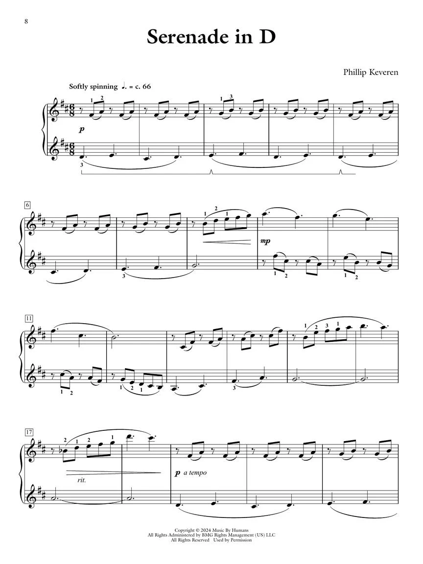 Keveren: Twelve Serenades for Piano - Image 4