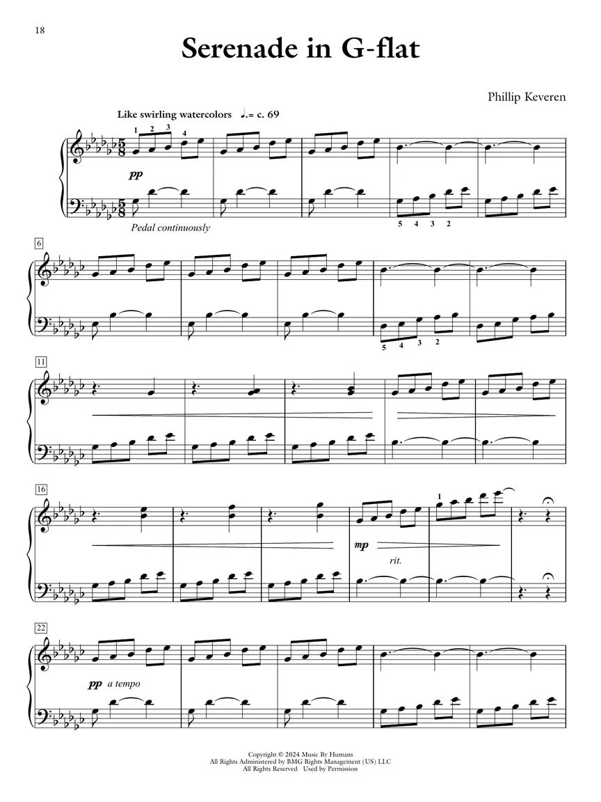 Keveren: Twelve Serenades for Piano - Image 5