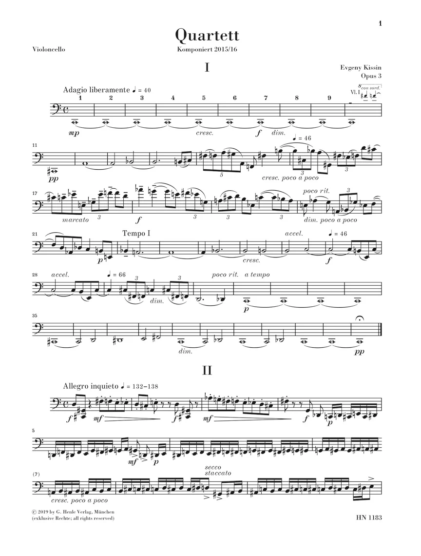 Kissin: String Quartet, Op. 3 - Image 5