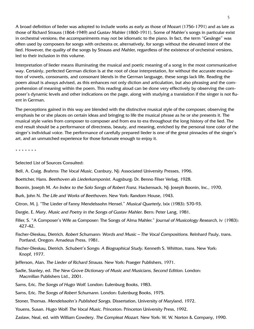 Lieder Anthology Complete Package - Image 6