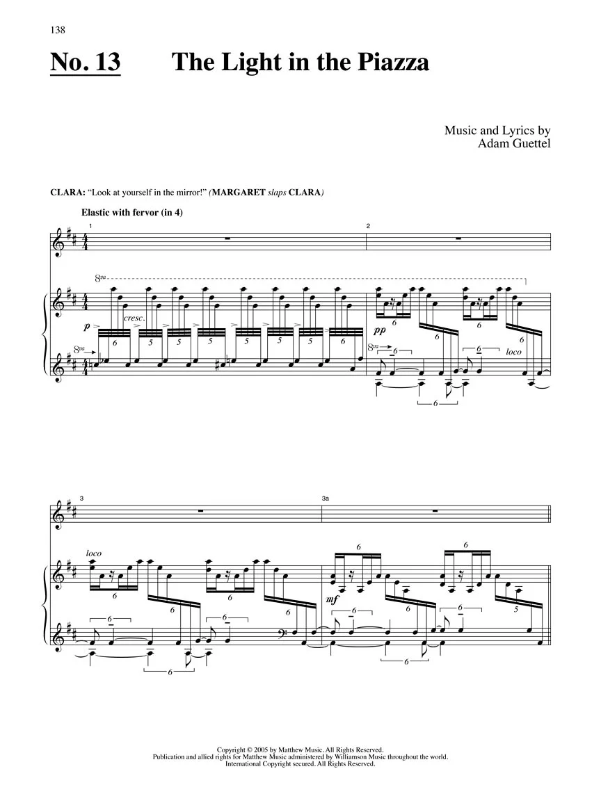 Guettel: The Light in the Piazza (Vocal Score) - Image 6