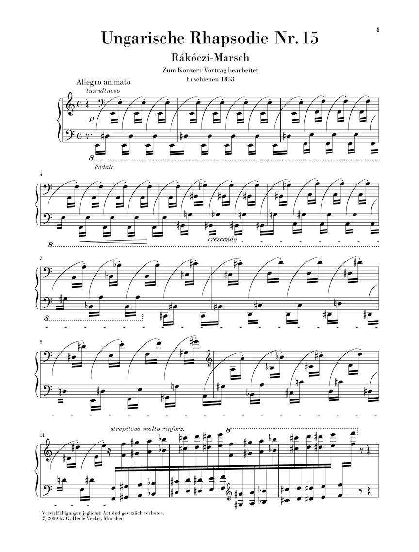 Liszt: Hungarian Rhapsody No. 15 - Rákóczy March - Image 2