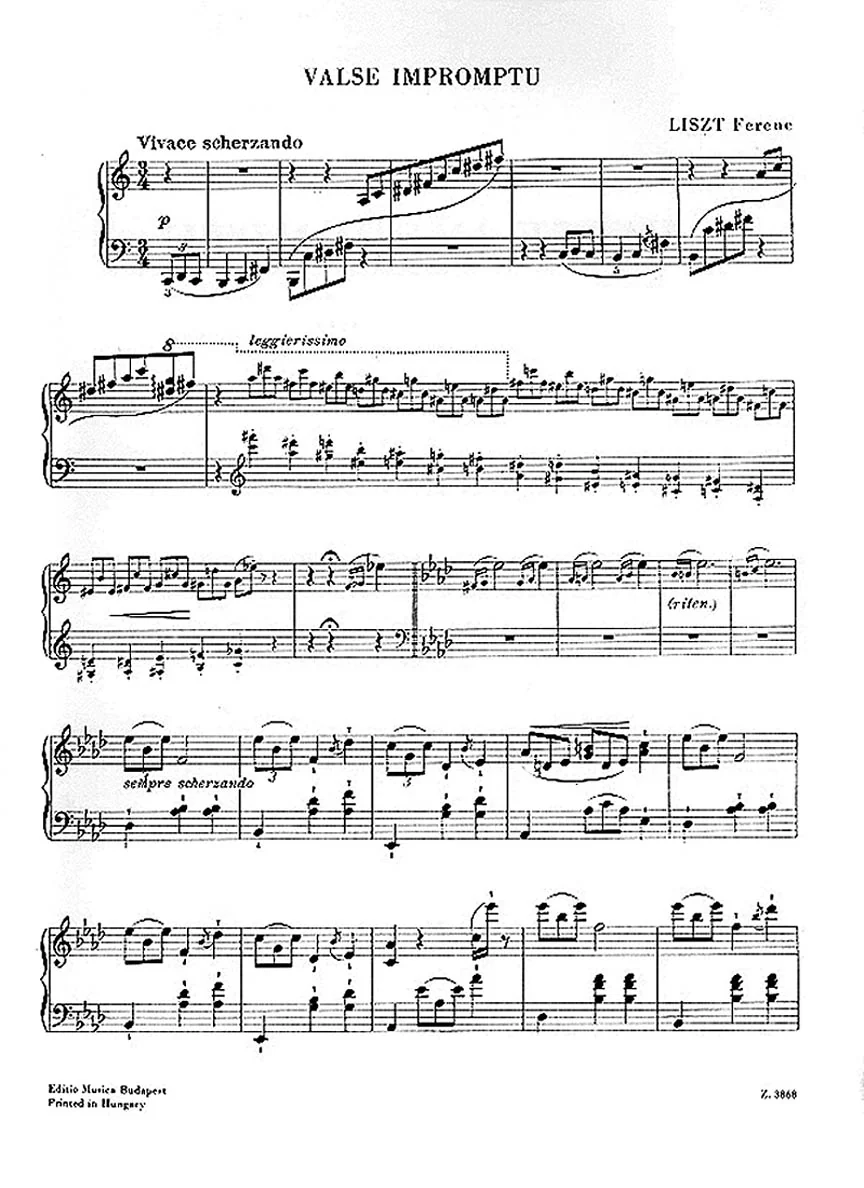 Liszt Valse Impromptu Petite valse favorite - Image 2