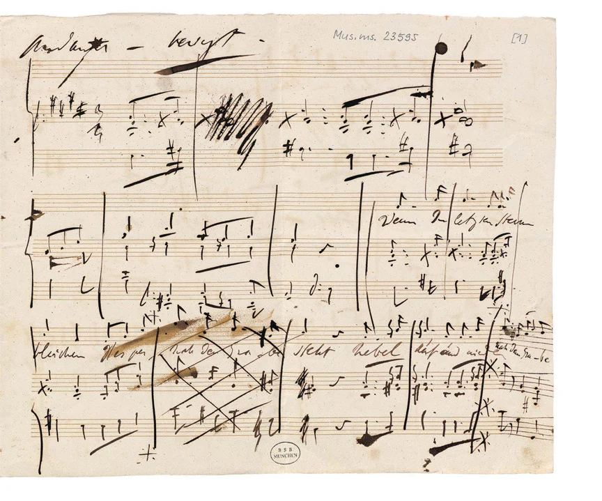 Liszt: "Wenn die letzten Sterne bleichen" (Facsimile) (Hardcover) - Image 2