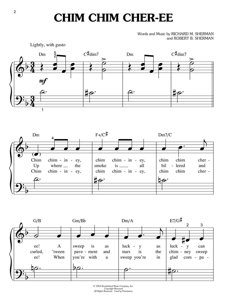Mary Poppins - Big-Note Piano - Image 2