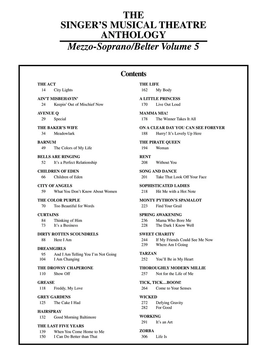 Singer's Musical Theatre Anthology Mezzo-Soprano/Belter Volume 5 - Image 4