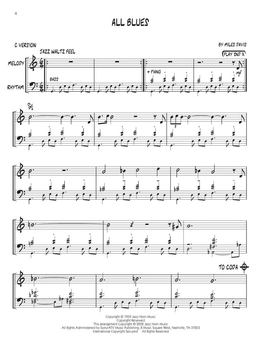 Davis, Miles - Jazz Play Along, Vol. 2 - Image 4
