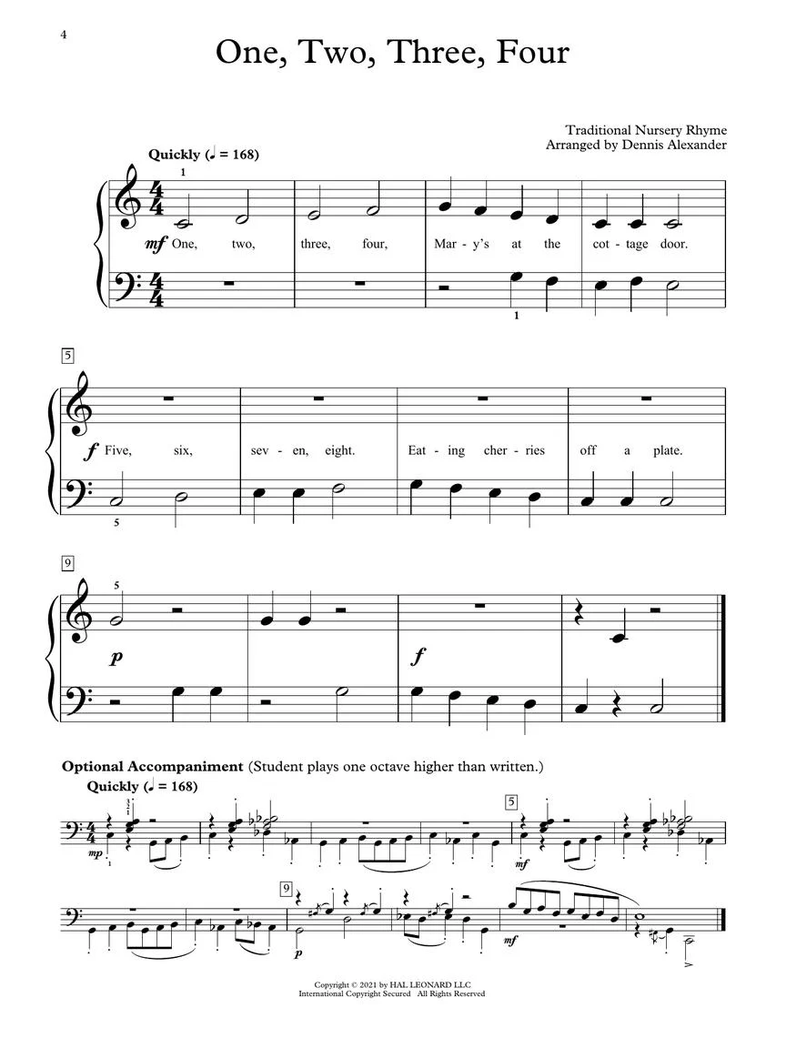 Alexander Mini Overtures 16 Familiar Tunes for the Young Pianist - Image 4