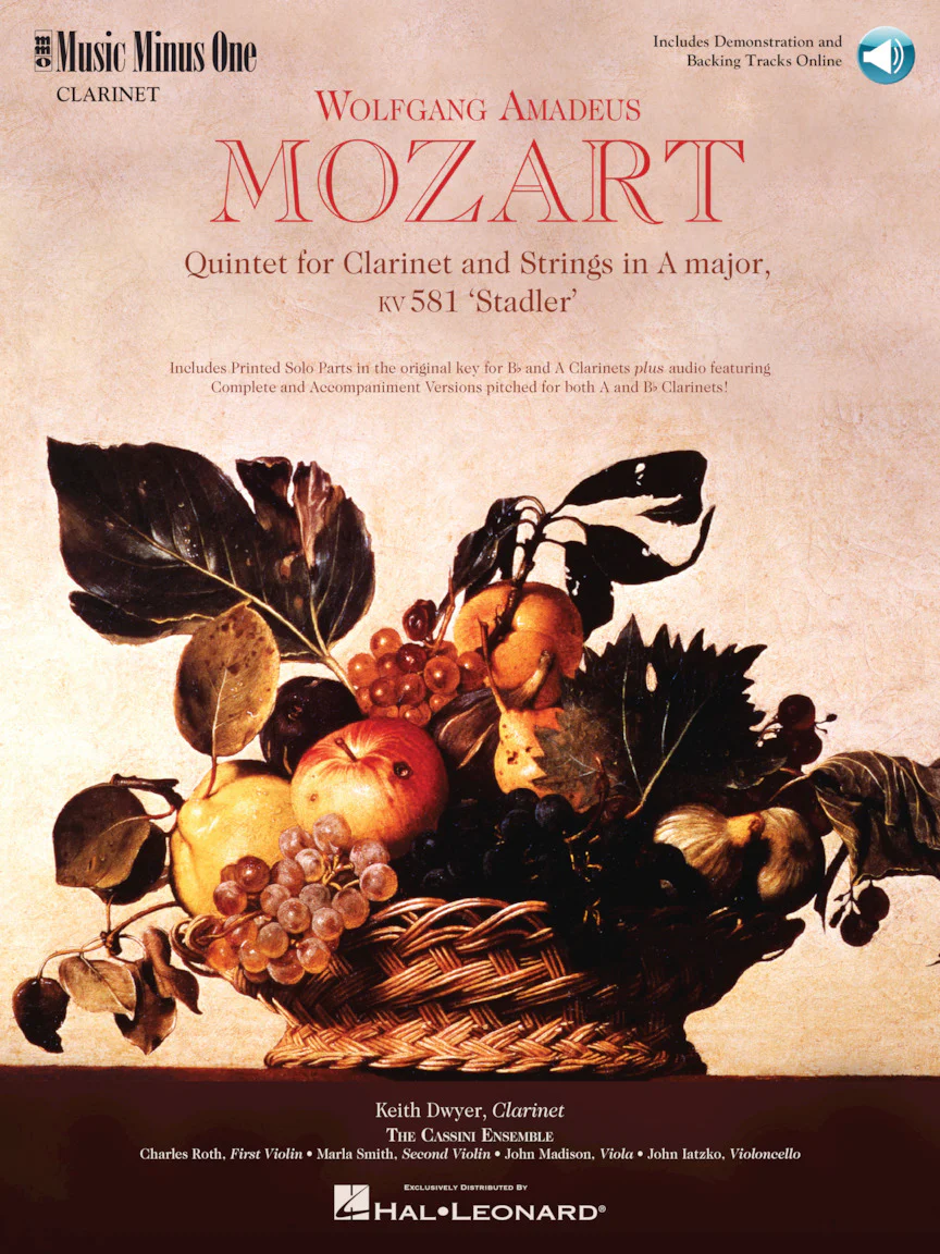 Mozart Quintet in A, KV581 Music Minus One Clarinet