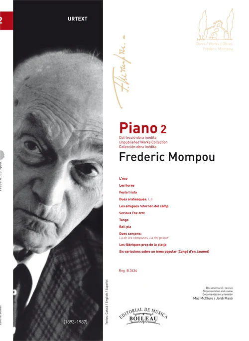Mompou: Piano Volume 2