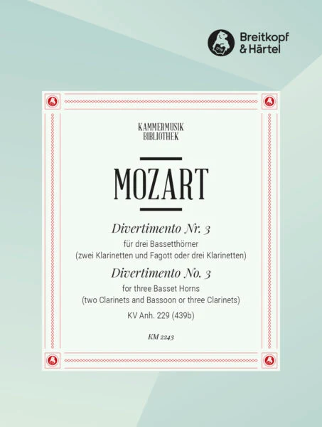 Mozart 5 Divertimentos K. 439b (App. 229) No. 3 in C major