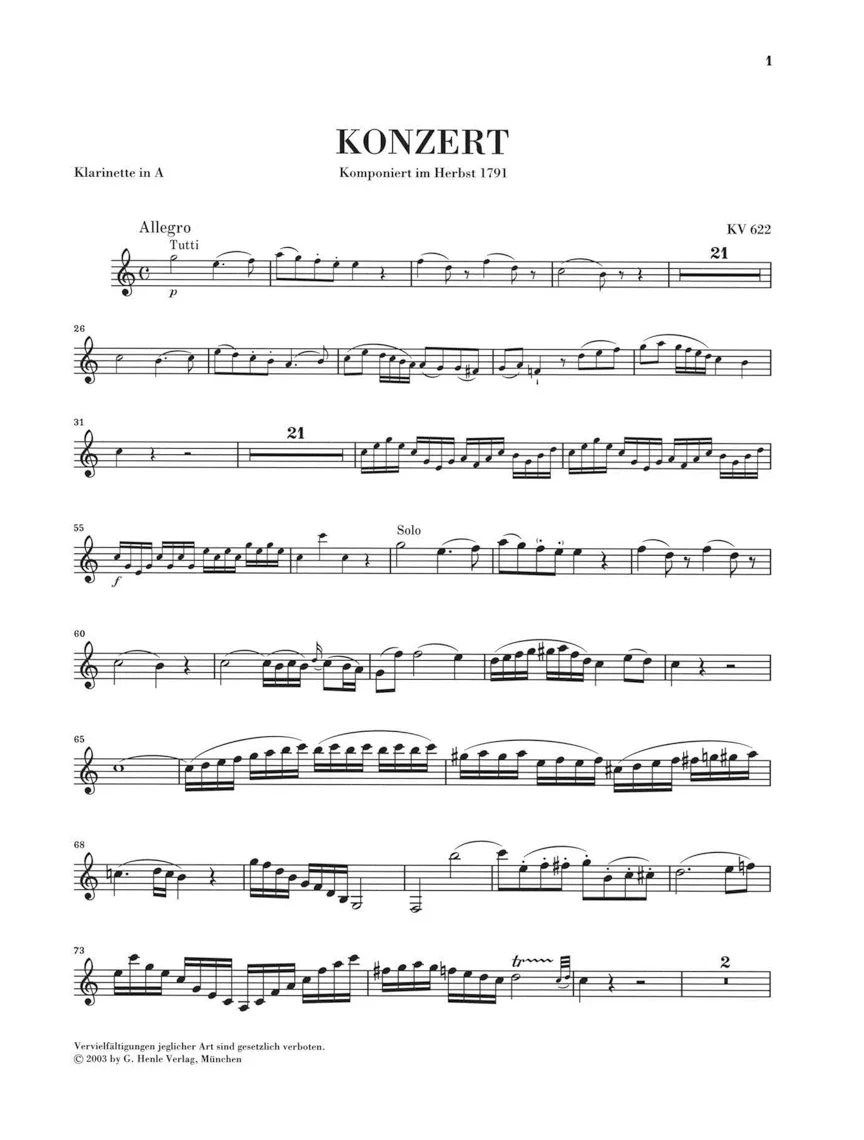 Mozart: Clarinet Concerto in A major K. 622 - Image 3