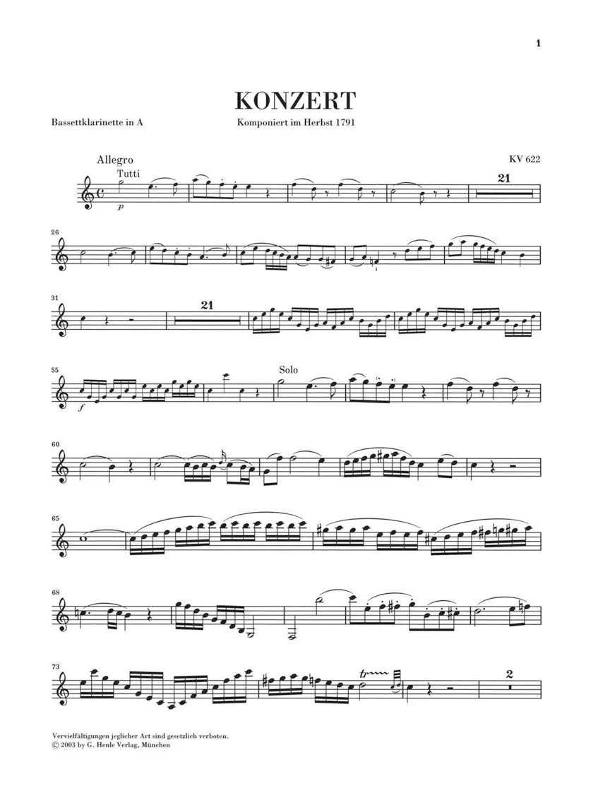 Mozart: Clarinet Concerto in A major K. 622 - Image 4