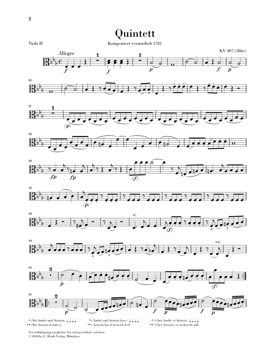 Mozart: Horn Quintet in E flat major K. 407 (386c) - Image 5