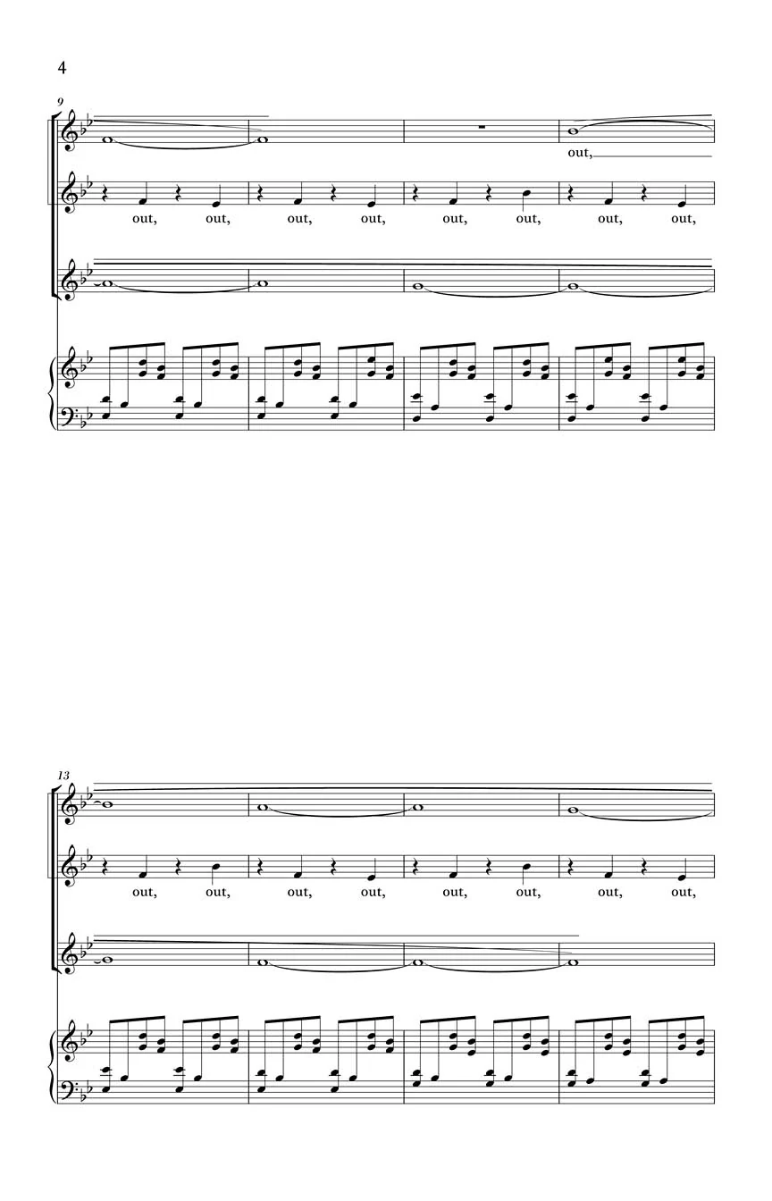 Muhly Whispered and Revealed SATB - Image 3
