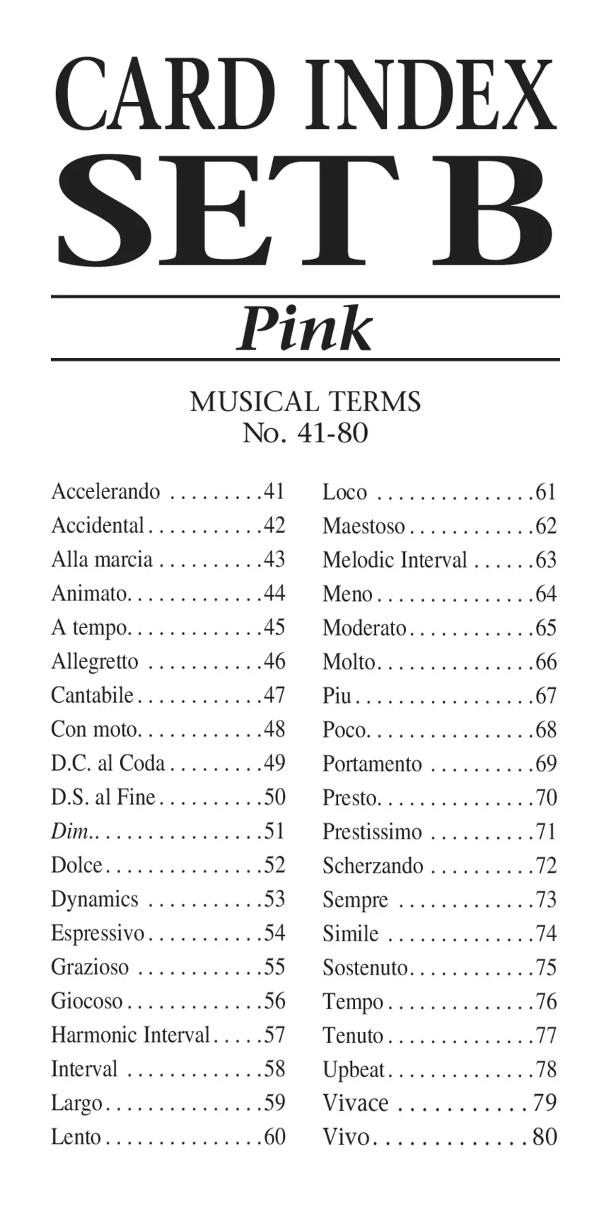 Music Flash Cards - Set B - Hal Leonard Student Piano Library - Image 2