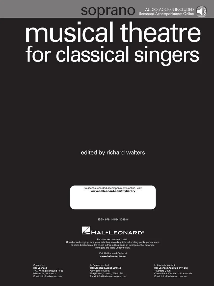 Musical Theatre for Classical Singers: Soprano - Book/Online Audio - Image 2