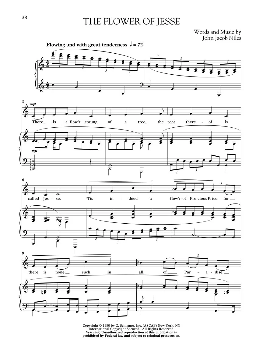 Niles Songs of John Jacob Low Voice - Image 7