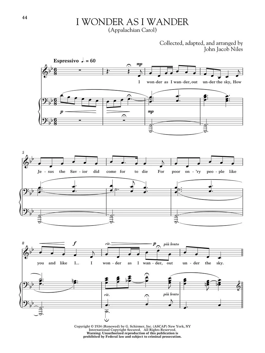 Niles Songs of John Jacob Low Voice - Image 9