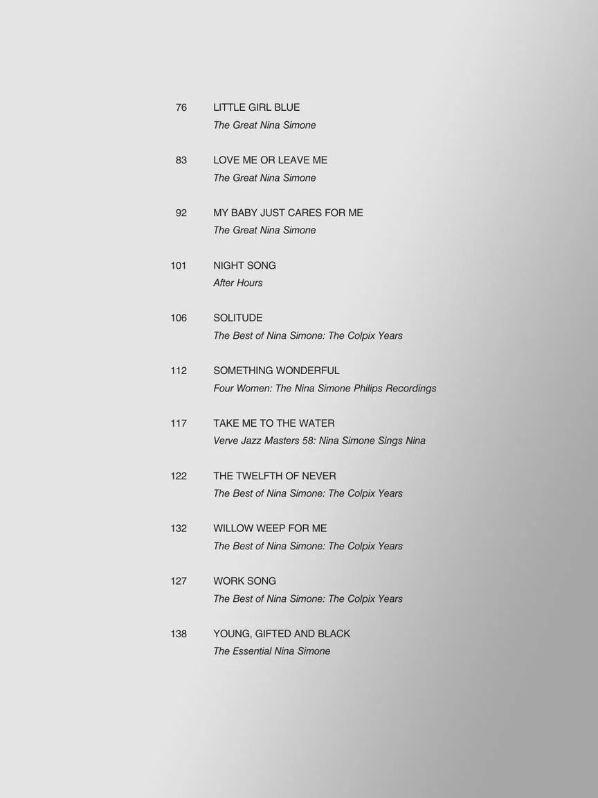 Simone Best of Nina Simone - Original Keys for Singers - Image 3
