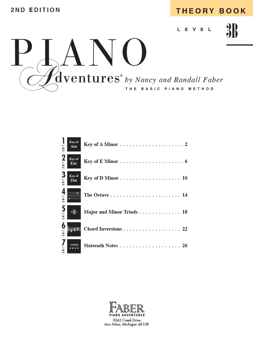 Faber Piano Adventures Theory Book 3B - Image 2