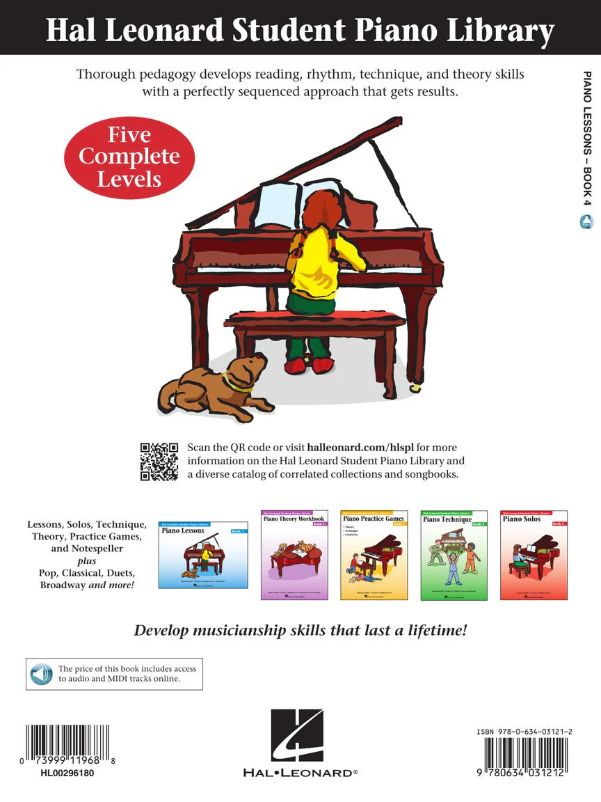 Piano Lessons Book 4 Audio and MIDI Access Included - Hal Leonard Student Library - Image 6