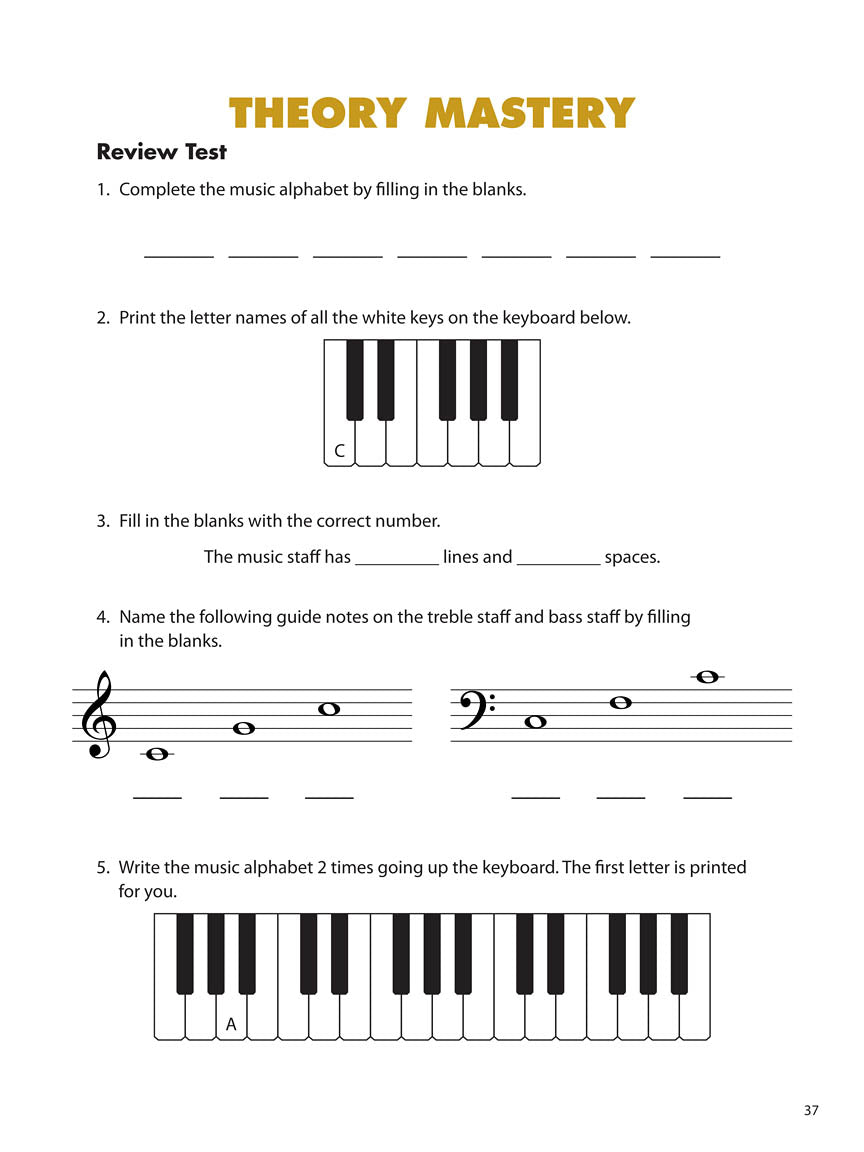 Essential Elements Piano Theory - Level 1 - Image 5