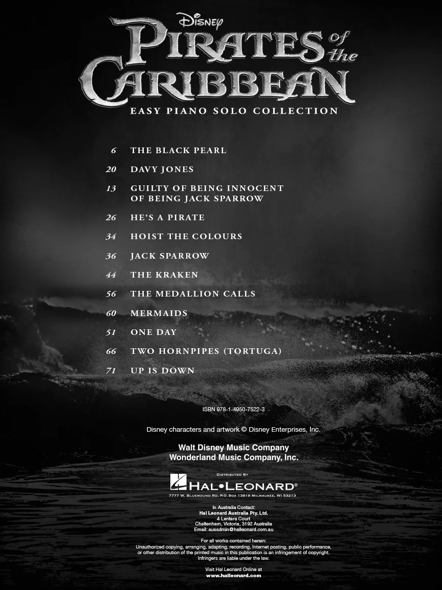 Pirates of the Caribbean - Easy Piano Solo Collection - Image 2