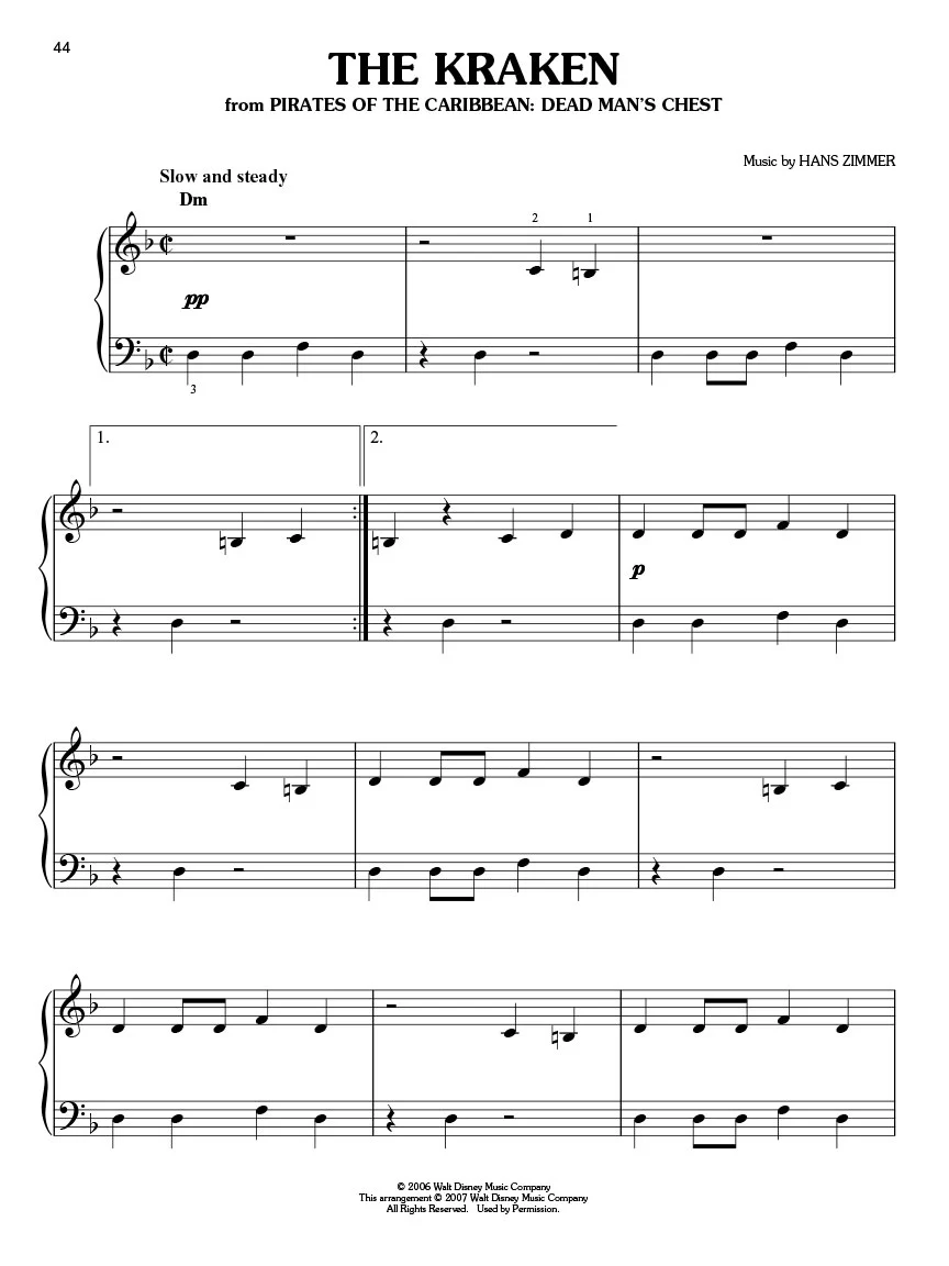 Pirates of the Caribbean - Easy Piano Solo Collection - Image 5