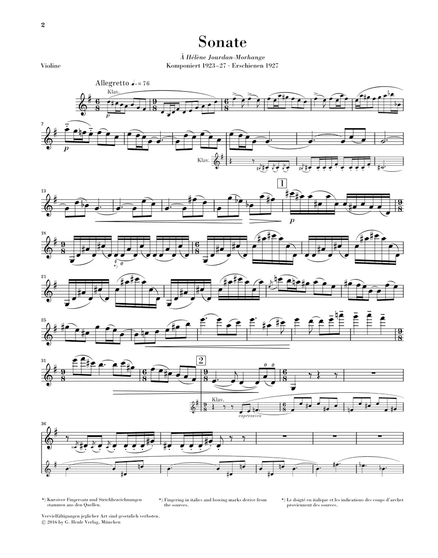 Ravel: Sonata in G major - Image 4