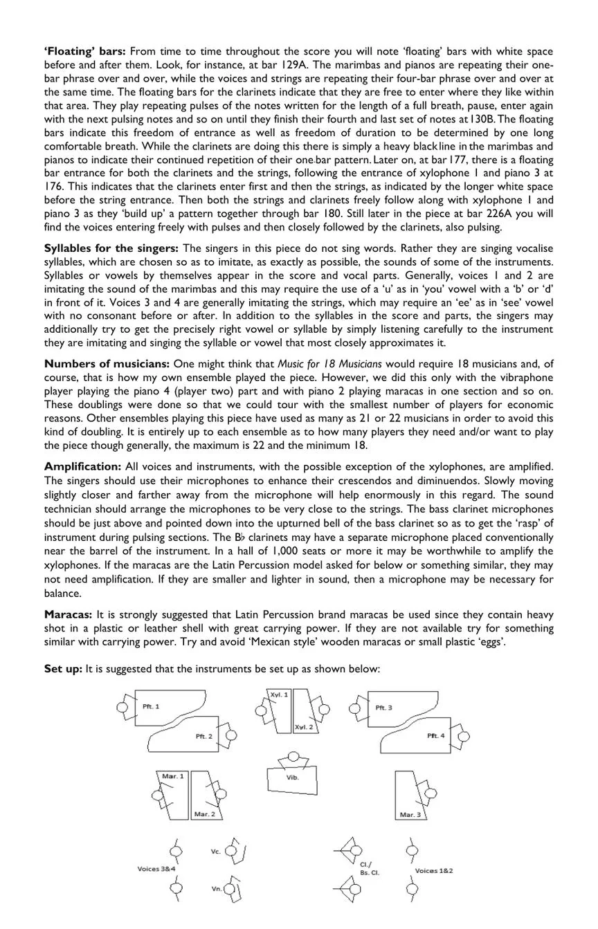 Reich Music for 18 Musicians Score - Image 5