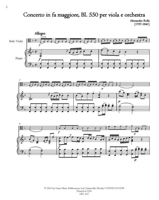 Rolla: Concerto in F Major BI. 550 - Image 2