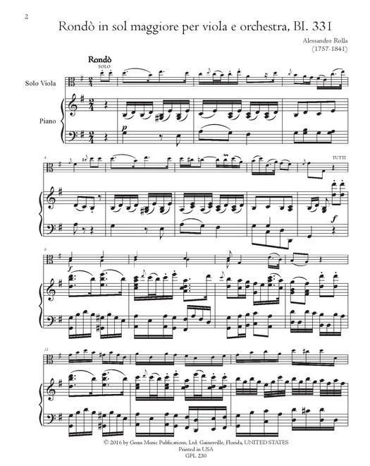 Rolla: Rondo in G Major BI. 331 - Image 2