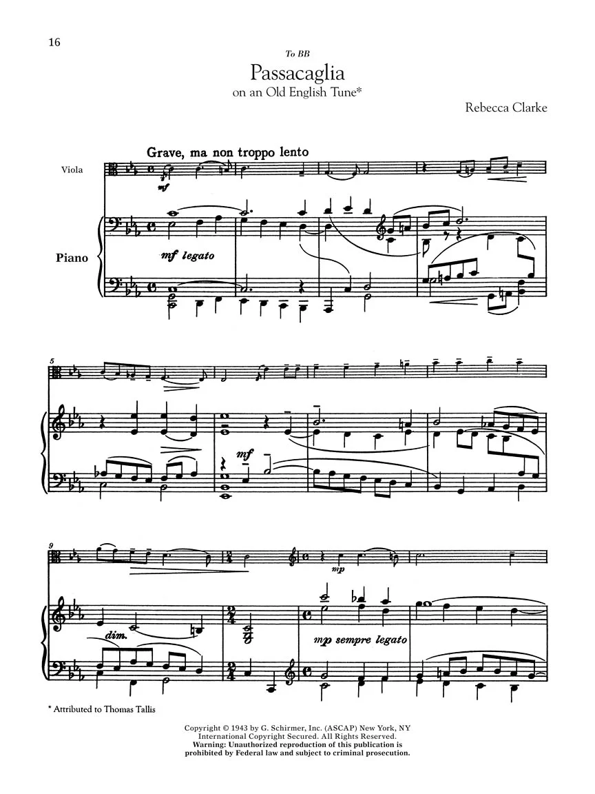 G. Schirmer Viola Anthology - Viola and Piano - Image 5