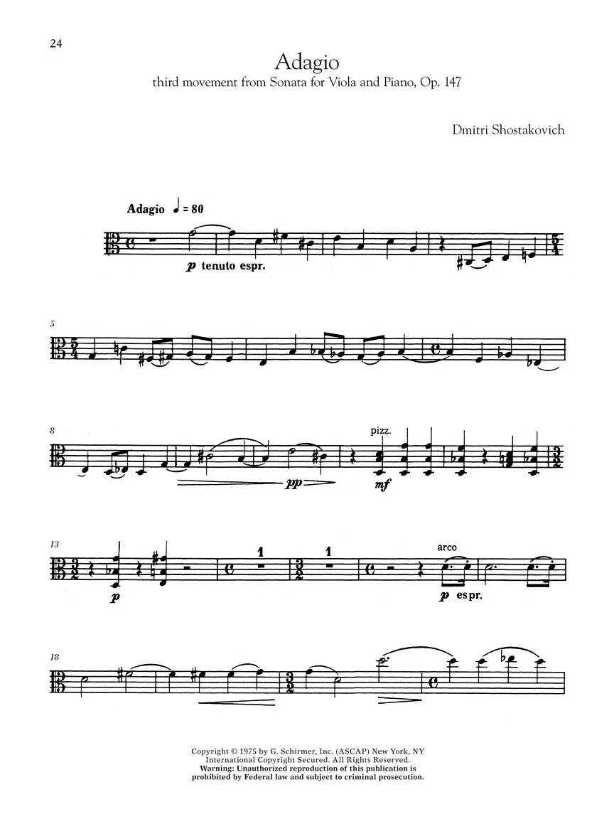 G. Schirmer Viola Anthology - Viola and Piano - Image 8