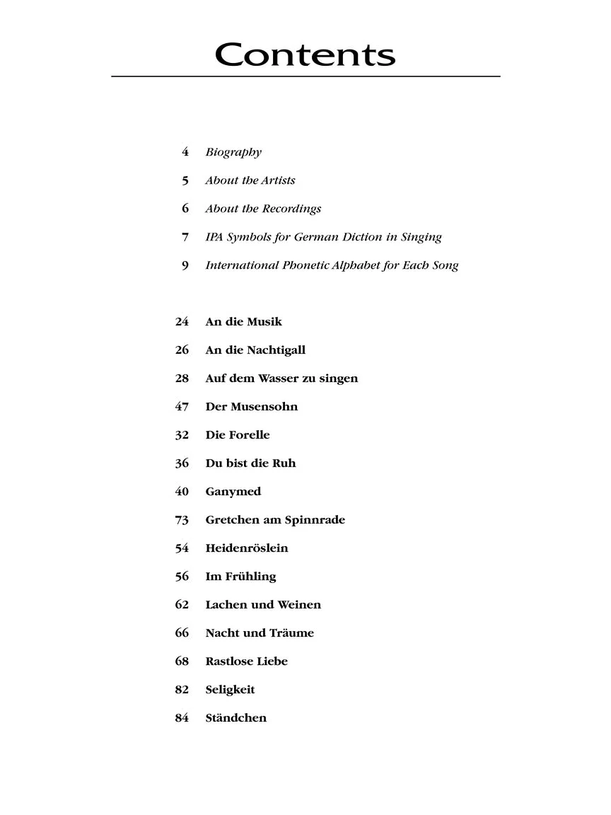 Schubert, Franz: 15 Selected Songs - Image 3