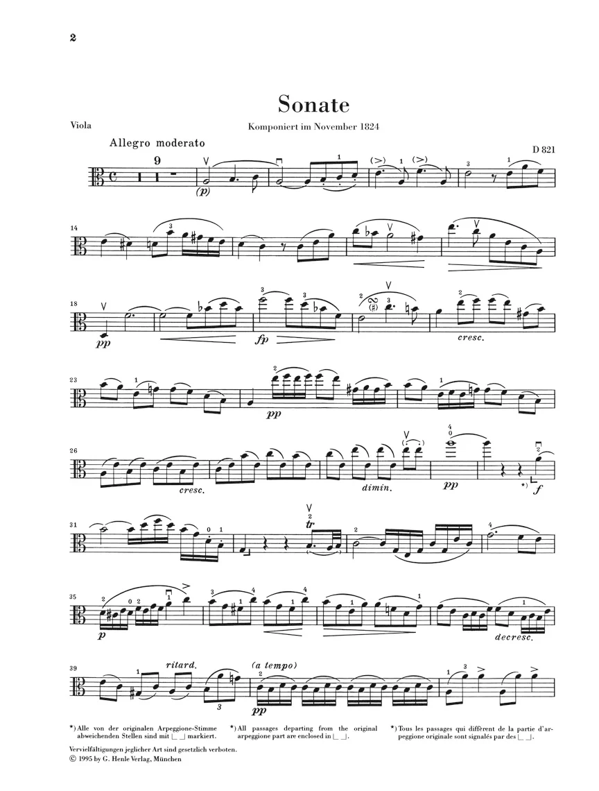 Schubert: Arpeggione Sonata D 821 - Image 4