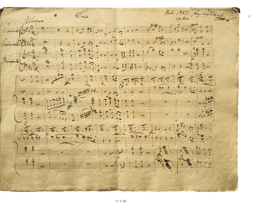Schubert: Piano Trio E-flat major, Op. 100 D 929 (Facsimile) (Hardcover) - Image 2