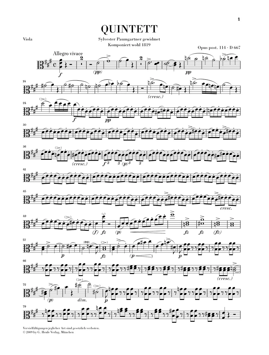 Schubert: Piano Quintet in A major, Op. post. 114 D 667 - Image 4
