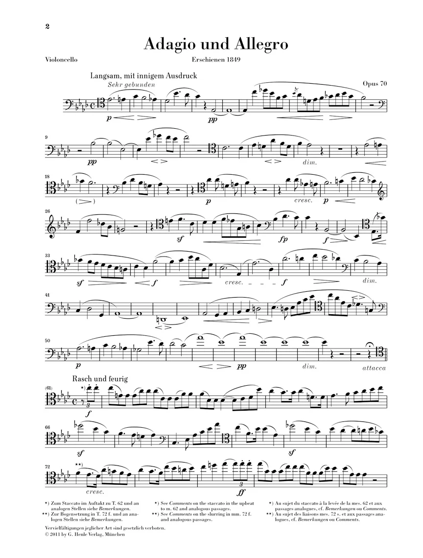 Schumann: Adagio and Allegro, Op. 70 for Piano and Horn - Image 3