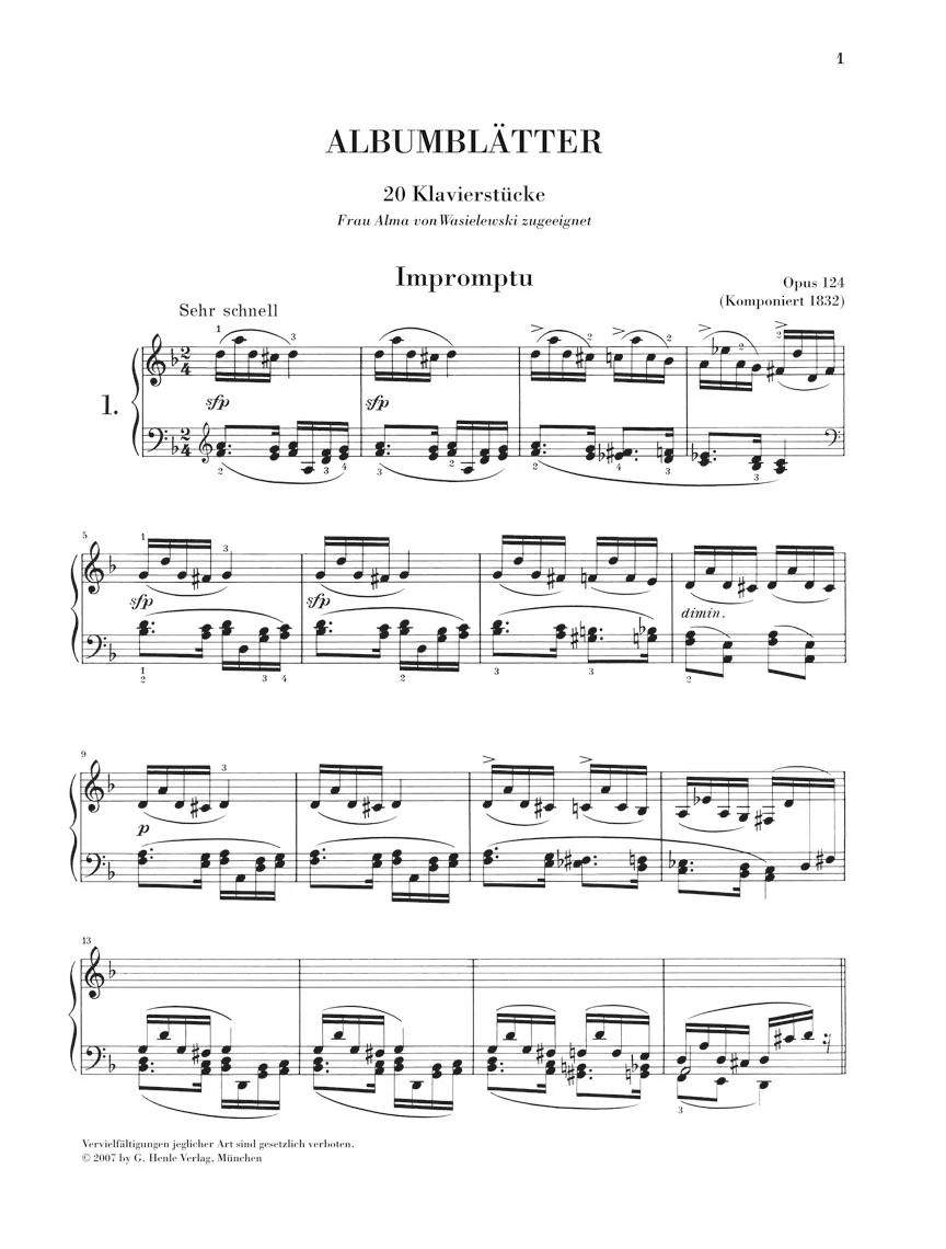 Schumann: Album Leaves, Op. 124 - Image 2